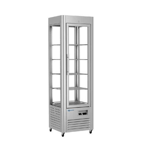 Шкаф-витрина кондитерская KAYMAN КШВ-400М люкс черный